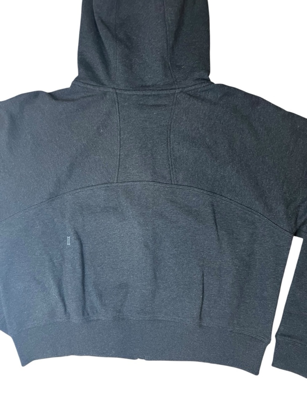 Kit and Ace Zip Up Hoodie Charcoal Grey Cotton Size M Cropped - Picture 5 of 13